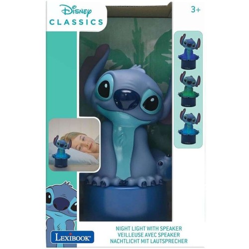 Lexibook Επιτραπέζιο Φωτάκι Νυχτός Με Ηχείο Disney Stitch  25.NS01D 3380743102146