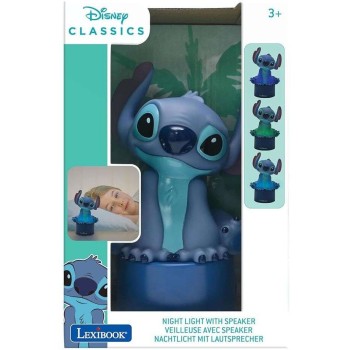Lexibook Table Night Light With Disney Stitch Speaker 25.NS01D 3380743102146