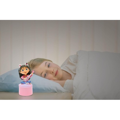 Lexibook Gabbys Dollhouse House Of Gabby Dolls, Night With Speaker, Soft Light, Battery, Pink Color, Single Size, Ns01gdh 25.NS0