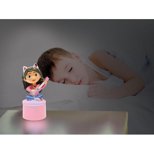Lexibook Gabbys Dollhouse House Of Gabby Dolls, Night With Speaker, Soft Light, Battery, Pink Color, Single Size, Ns01gdh 25.NS0