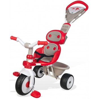 Smoby Pico Τρίκυκλο Ποδηλατάκι Baby Driver V Confort Με Τέντα Κόκκινο 434208 3032164342082