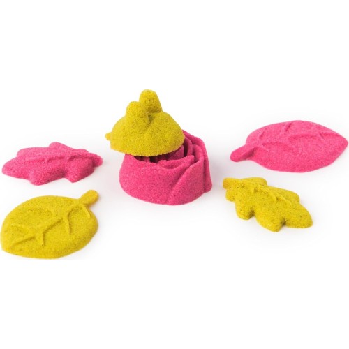 Spin Master kinetic sand, squishblossom blooming flower with 227g  yellow and pink play 106277 681147043015