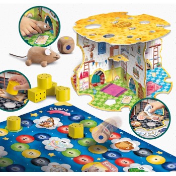Lisciani Παίζουμε & Μαθαίνουμε Montessori Baby Wood Το Σπίτι Του Ποντικού 08.107315 8008324107315