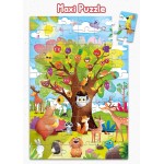 Lisciani Game-Montessori Baby Wood Tree Balancing, 105397, Multicolor, Single Size 08.105397 8008324105397