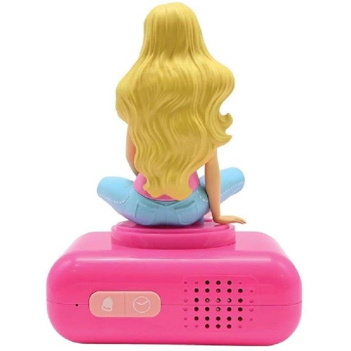 Lexibook Barbie Nightlight Alarm Clock, Sounds And Melodies, LCD Backlit Screen, Luminous, Snooze, Pink 25.RL800BB 3380743101927