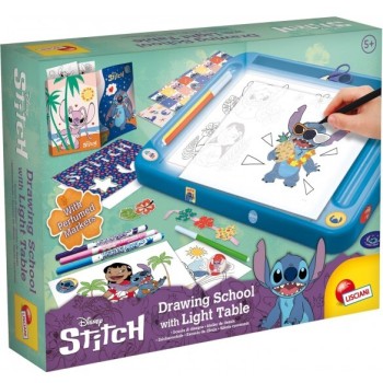 Lisciani Disney Stitch Stitch Drawing School With Light Table 27.107582 8008324107582