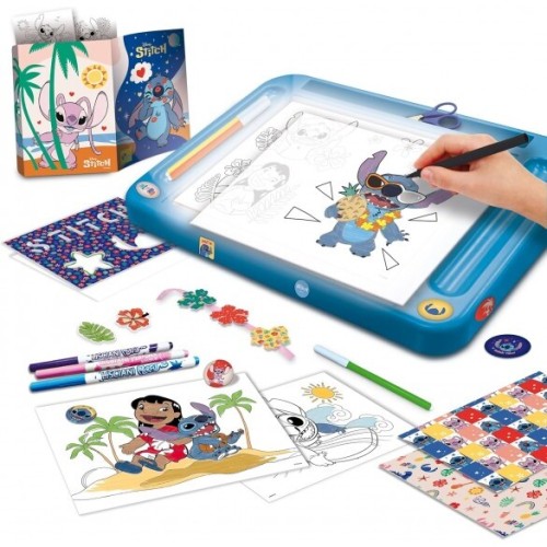 Lisciani Disney Stitch Σχολή Ζωγραφικής Με Φωτεινό Πίνακα 27.107582 8008324107582