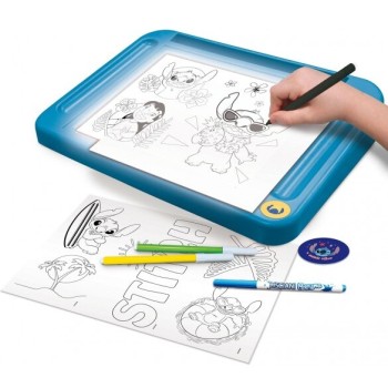 Lisciani Disney Stitch Stitch Drawing School With Light Table 27.107582 8008324107582