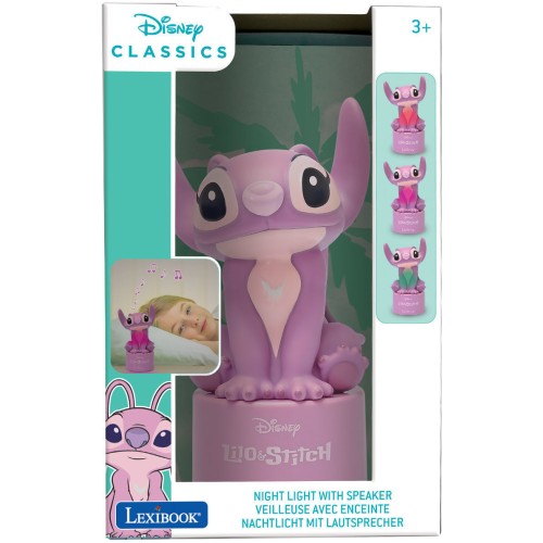 Lexibook Disney Stitch Childrens Light Angel Night 25.NS01D1 3380743108094