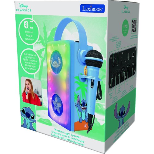 Lexibook Disney Stitch Speaker With Karaoke Stitch Microphone 25.BTP185DZ 3380743107004