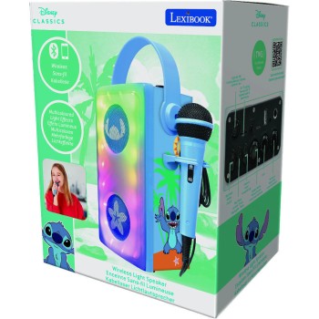 Lexibook Disney Stitch Speaker With Karaoke Stitch Microphone 25.BTP185DZ 3380743107004