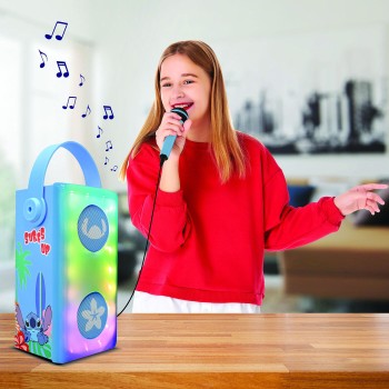 Lexibook Disney Stitch Speaker With Karaoke Stitch Microphone 25.BTP185DZ 3380743107004