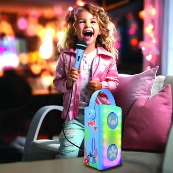 Lexibook Disney Stitch Speaker With Karaoke Stitch Microphone 25.BTP185DZ 3380743107004