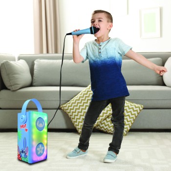 Lexibook Disney Stitch Speaker With Karaoke Stitch Microphone 25.BTP185DZ 3380743107004