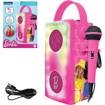Lexibook Παιδικό Ηχείο Barbie με Μικρόφωνο και Bluetooth 25.BTP185BBZ 3380743104225