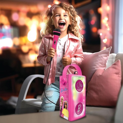 Lexibook Barbie Childrens Speaker With Microphone and Bluetooth 25.BTP185BBZ 3380743104225