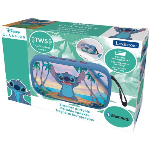 Lexibook Disney Stitch Παιδικό Φορητό Ηχείο Stitch με Bluetooth 25.BT018D 3380743100807