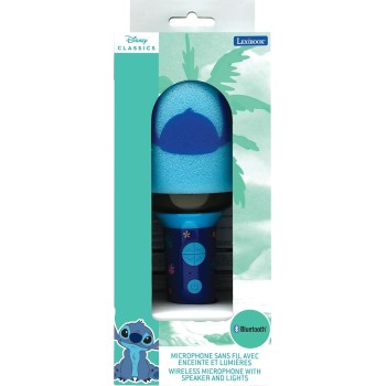 Disney Stitch lexibook,  stitch, wireless microphone with speaker and lights, 4 voice mod 25.MIC280D 3380743104904