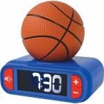 Lexibook Basketball Nightlight Alarm Clock, Sounds And Melodies, LCD Backl 25.RL800BA 3380743103761