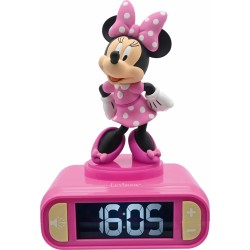 Lexibook Disney Minnie Mouse Disney, 3D Ξυπνητήρι Ρολόι, Ήχοι Και Μελωδίες, LCD B 25.RL800MN 3380743101316