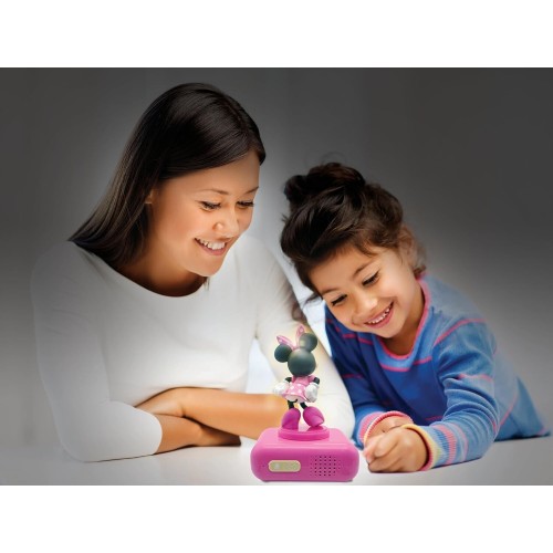 Lexibook Disney Minnie Mouse Disney, Minnie Nightlight Alarm Clock, Sounds And Melodies, LCD B 25.RL800MN 3380743101316