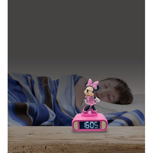 Lexibook Disney Minnie Mouse Disney, 3D Ξυπνητήρι Ρολόι, Ήχοι Και Μελωδίες, LCD B 25.RL800MN 3380743101316