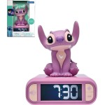 Lexibook Disney Stitch Stitch, Angel Night Light Alarm Clock, Sounds And Melodies, Back 25.RL800D1 3380743107288