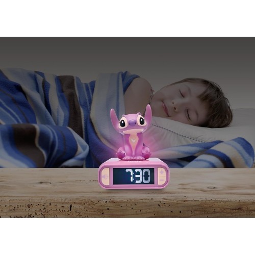 Lexibook Disney Stitch Stitch, Angel Night Light Alarm Clock, Sounds And Melodies, Back 25.RL800D1 3380743107288