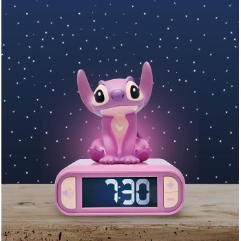 Lexibook Disney Stitch Stitch, Angel Night Light Alarm Clock, Sounds And Melodies, Back 25.RL800D1 3380743107288