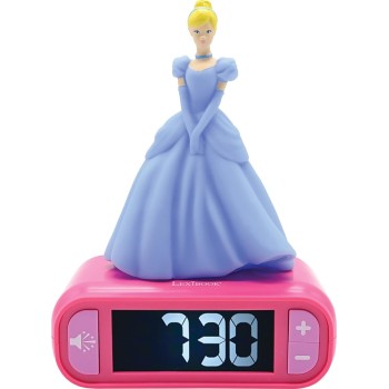 Lexibook Disney Princess digital alarm kids with night light snooze, childrens clock, luminous disne 25.RL800DP 3380743078939