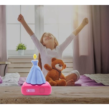 Lexibook Disney Princess digital alarm kids with night light snooze, childrens clock, luminous disne 25.RL800DP 3380743078939