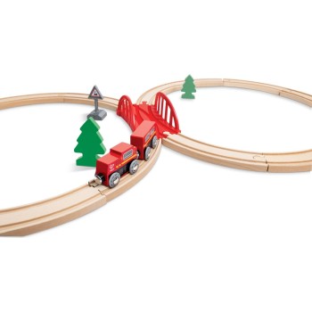 Hape Railway Wooden Classic Figure 8 Train Set E3793A 6943478039261