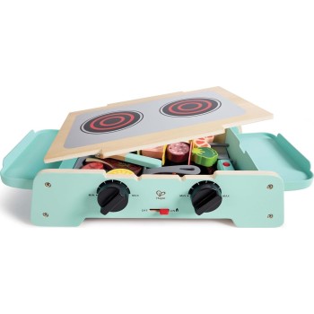 Hape Playfully Delicious Ξύλινη Ψησταριά & Grill BBQ, Ρεαλιστικοί Ήχοι E3214A 6943478046900