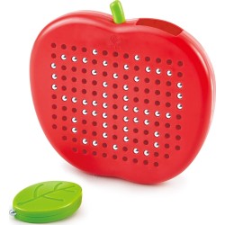Hape Μαγνητικό Πάνελ–Μήλο Με Μαγνητικό Στυλό Και Μπίλιες -Παιχνίδι Μαγνητικής Τέχνης Apple-SD E1712A 6943478029194