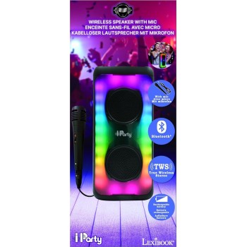 Lexibook Iparty, Φορητό Ηχείο Bluetooth Με Μικρόφωνο 25.K8330 3380743105253