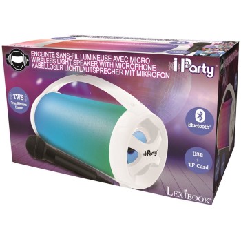 Lexibook Childrens Speaker With Iparty Karaoke Microphone 25.BTP585Z 3380743086170