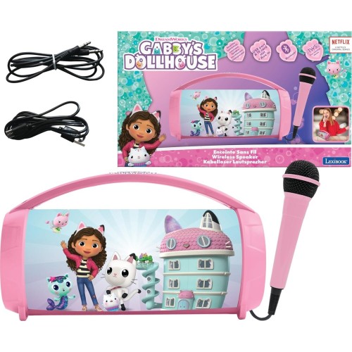Lexibook Gabbys Dollhouse, Ασύρματο Ηχείο Με Μικρόφωνο, Στερεοφωνικό Ήχο 25.BTP585GD 3380743108315