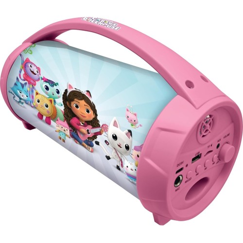 Lexibook Gabbys Dollhouse, Wireless  Speaker With Microphone, Stereo Sound 25.BTP585GD 3380743108315