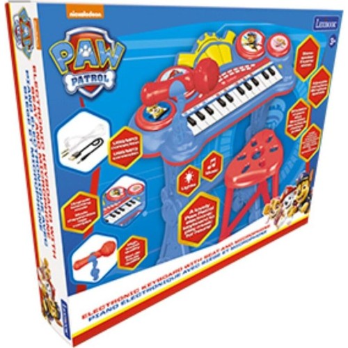 Lexibook Paw Patrol, Electronic Keyboard With Seat, Microphone, Mp3 Player 25.K707PA 3380743093895