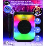 Lexibook Iparty, Portable Bluetooth Speaker With Microphone, Powerful Volume, Multi-Colored Lighting Effects, Rechargeable Batt 