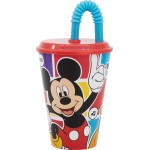 Stor Disney Mickey Mouse Mickey Easy Sport Tumbler With Lid And Straw For Easy And Safe Drinking, 4 B74330 8412497743308