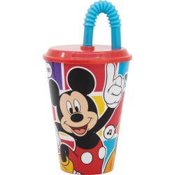 Stor Disney Mickey Mouse Mickey Easy Sport Tumbler With Lid And Straw For Easy And Safe Drinking, 4 B74330 8412497743308