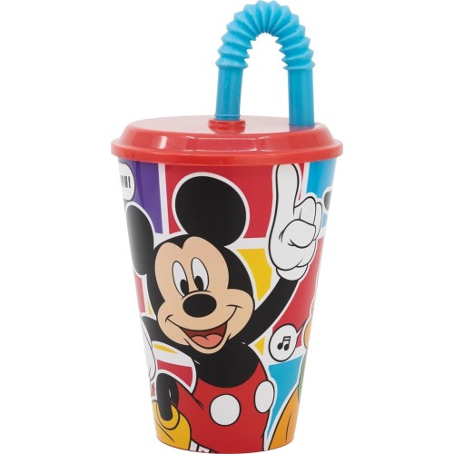 Stor Disney Mickey Mouse Mickey Easy Sport Tumbler Ποτήρι Με Καλαμάκι 430 Ml B74330 8412497743308