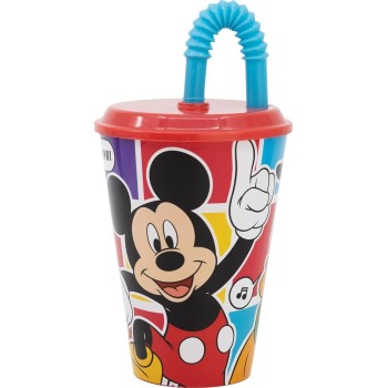 Stor Disney Mickey Mouse Mickey Easy Sport Tumbler Ποτήρι Με Καλαμάκι 430 Ml B74330 8412497743308