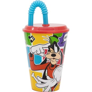Stor Disney Mickey Mouse Mickey Easy Sport Tumbler With Lid And Straw For Easy And Safe Drinking, 4 B74330 8412497743308