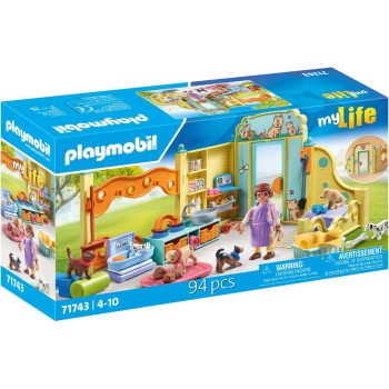 Playmobil My Life Σταθμός Φροντίδας Κουταβιών 71743 4008789717436