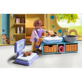 Playmobil My Life Σταθμός Φροντίδας Κουταβιών 71743 4008789717436