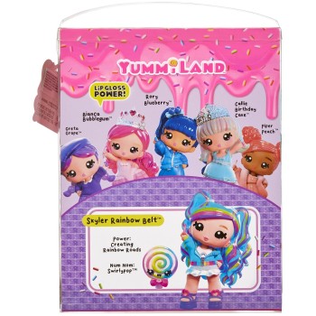MGA Entertainment Yummiland LIPGLOSS Κούκλα Μεγάλη & Ζωάκι Rainbow 121022-EUC 035051121022
