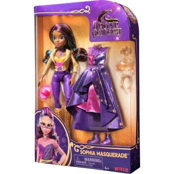 Spin Master unicorn academy, sophia deluxe masquerade  doll with 9 doll accessories and 105943 778988454688