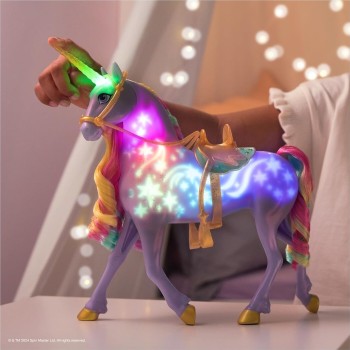 Spin Master unicorn academy,  rainbow light-up wildstar unicorn toy with lights, sounds 105945 681147036246
